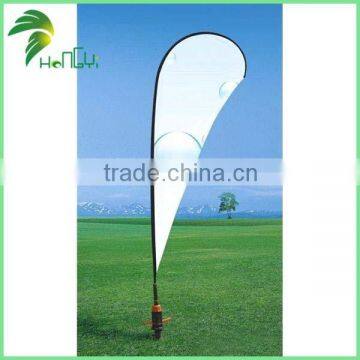 Fine workmanship teardrop shape beach flag