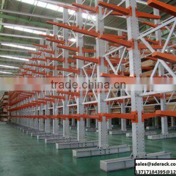 heavy loading capacity cantilever rack and shelves for long items storage