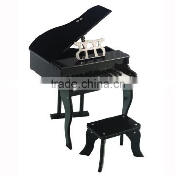 Fashion 30 key children black Wooden piano, Mini child wooden piano toy