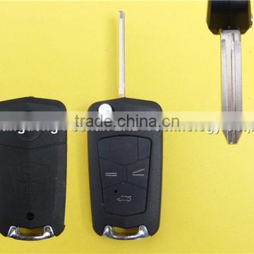 New Arrival flip smart key remote shell fob case for Toyota key 3 button