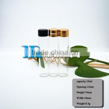 Small glass bottle 10ml glass vial transparent roll on bottle stock