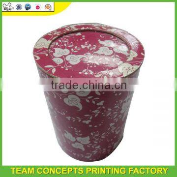 round cylinder gift paper box design