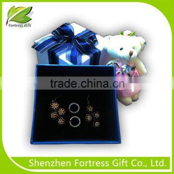 Beautiful Paper blue jewelry packaging box for bracelet and jewelry packaging box