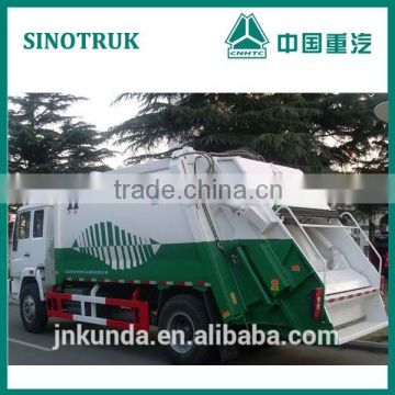 howo garbage 4*2 refuse compactor truck