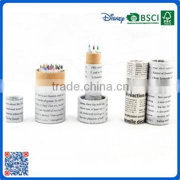 High Quality Recyclable 3.5 Inch Newspaper Color Pencils for Gift photo-5