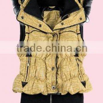 Fashion Padding Hig Waist Vest for Lady Clothing