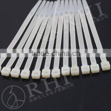 Customized self-locking 94v-2 white black nylon cable tie