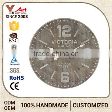 MDF Wall Clock Art Paper Printing Victoria Station China Importer 60cm