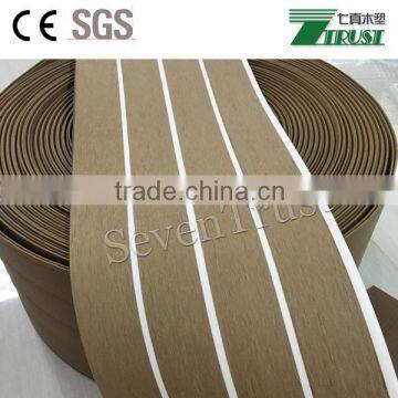 Synthetic teak pvc Boat Deck flooring Size:190X5MM