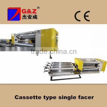 cassette single facer for corrugated paper making