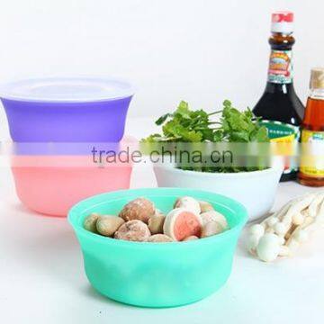 100% food safe high quality food storage ,silicone fresh container,picnic lunch box