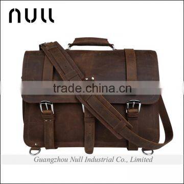 Mens Genuine Leather Messenger Bag Briefcase photo-6