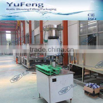 Automatic glass bottle crown caps capping machine, beer bottle cap sealing machine