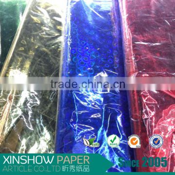 2016 wrapping item Bopp film holographgic laser transfer paper