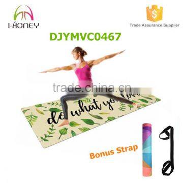 Non-slip yoga mat with custom design and logo gym sports mat