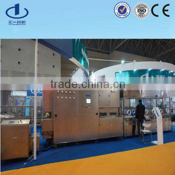 Glass ampoule and vial washing sterilizing filling and sealing compact line