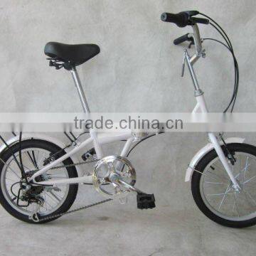 16 Inch Aluminium Alloy Folding Bike with RS35-6 Speed Shifter