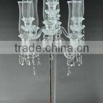 Clear tall hand blown glass candle holder                        
                                                Quality Choice