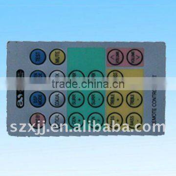 electronic DVD/remote car/ PSP controller membrane switch