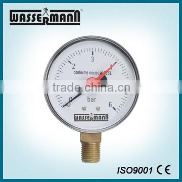 Micro natural gas pressure gauge