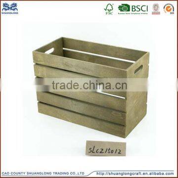 Customized wooden fruit crate boxes/Elegant wooden crate vanity box from goodlife