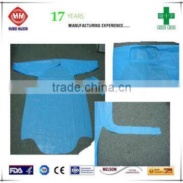 medical divices OEM China protetive healthcare CPE gown medical gown