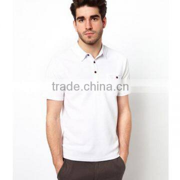 four button polo with pocket