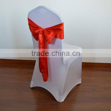 Red cheap satin chair sashes for weddings