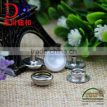 Silver Button Metal Fastenings for Clothes With Inlaided Diamond,Snap Fastener for Coat photo-5