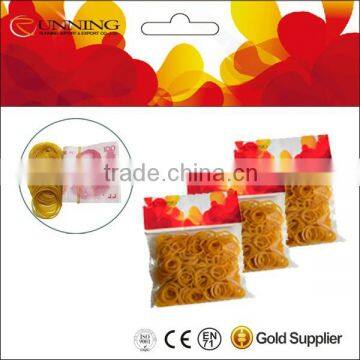 100% Natural yellow Elastic Rubber Band