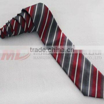 Souvenir for Graduation-Silk School Tie With Woven Stripe