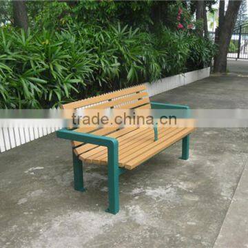 Waterproof wpc composite park benches with steel frame