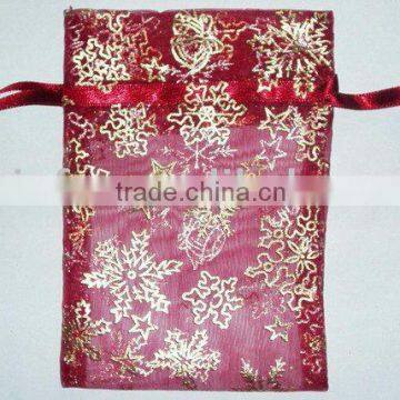 organza gift bag for christmas