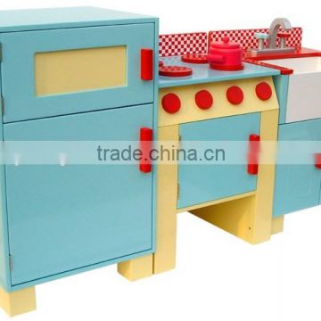 School Kids Wooden Pretend Play Kitchen Set