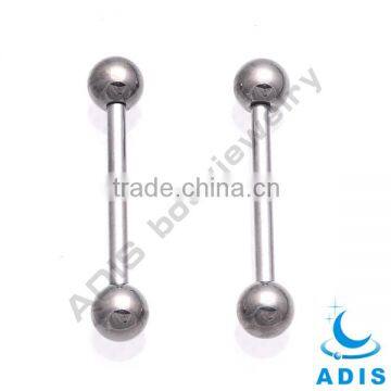 Wholesale straight barbell tongue piercing ring G23 Titanium tongue barbell