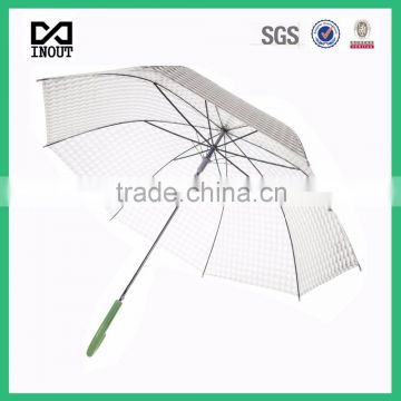 cheap 23 inch transparent stick manufacture clear advertising umbrella