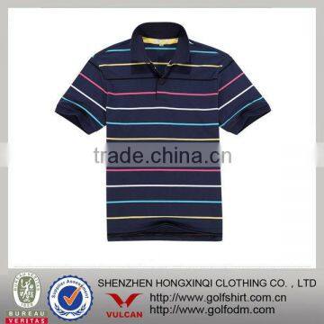 100 polyester golf strip polo shirt