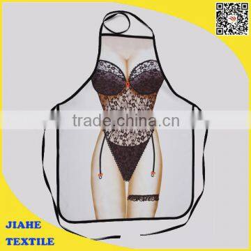 High quality sublimation printed polyester sexy apron