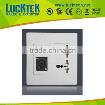 120 type Universal power/Audio/Video Wall plate