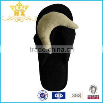 high quality coral fleece girls high heel flip slippers