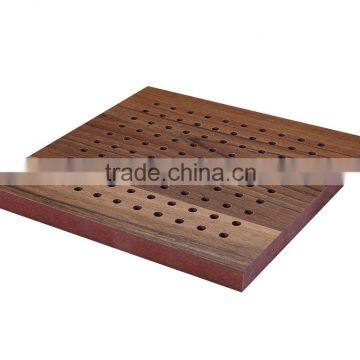 Sound Insulation MDF Wooden Perforated Acoustic Panel for Auditorium