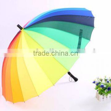 24 RIBS Rainbow China Supplier Wholeslae Custom Brand OEM/ODM Professional Golf Umbrella photo-6