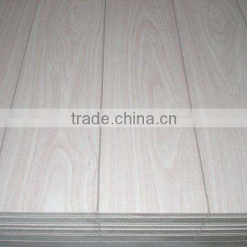 wood grain grooved paper overlay MDF