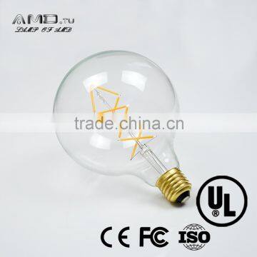 Buy Led Filament Lamp G125 2/4//5/6/8W Amber Glass 8W Filamento Warm Light photo-3