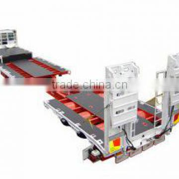 excavator transport low deck semi trailer