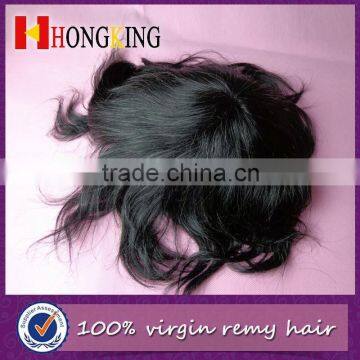 Indian Human Hair Invisible Hairline Thin Skin Toupee