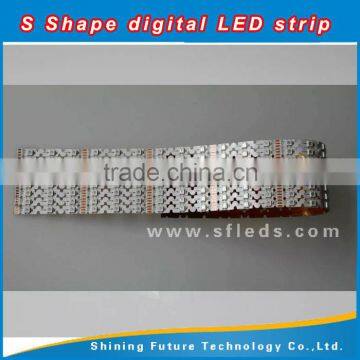 High quality S type led strip bendable SMD5050 RGB built In sk6812 IC led strip