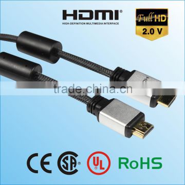 2015 Gold Plated HDMI Cable 2.0 Support 2160P,3D,4K HDMI Cable