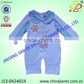 new style animal embroidery cotton baby's romper