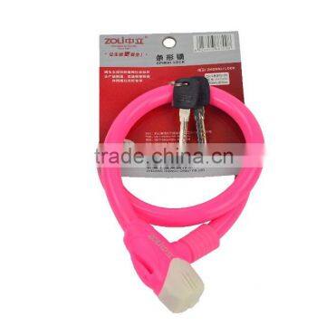 hot selling good quality anti-theft bicycle cable lock spiral lock